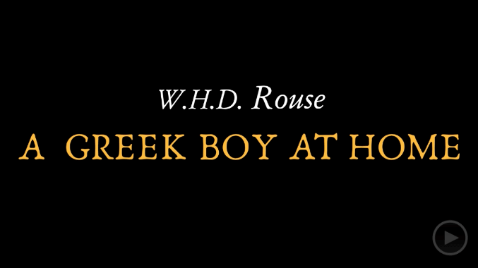 video sample of Rouce's "A Greek Boy at Home"</img>q>; on YouTube