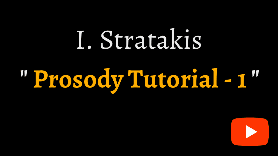 video tutorial about Ancient Greek Prosody on YouTube