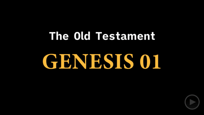 video sample of Genesis 01 on YouTube