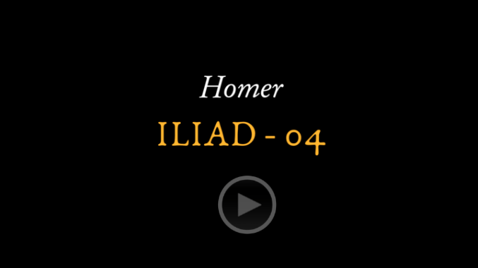 video sample of Homer's Iliad rhapsody 4 on YouTube