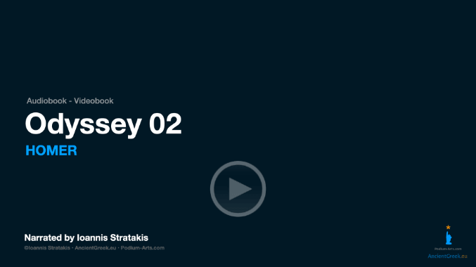 video sample of Homer's Odyssey rhapsody 2 on YouTube