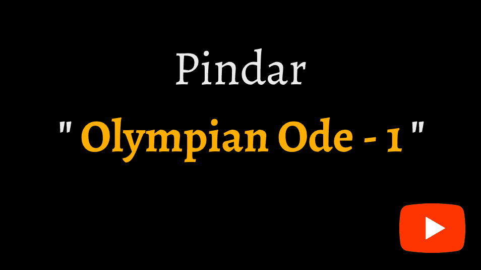 video reciatation of Pindar's first 'Olympian Ode' on YouTube