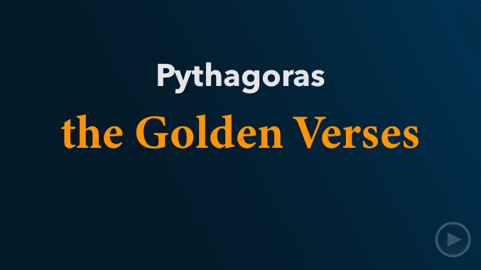 video sample of Pythagorean Golden Verses on YouTube