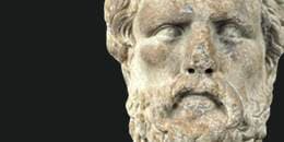 head of Xenophon in marble